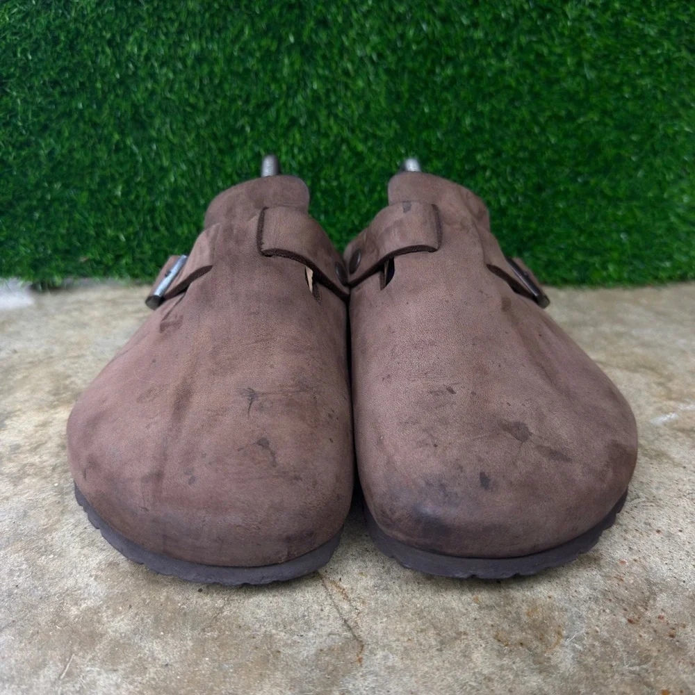 Vintage Birkenstock Boston Clogs Gorpcore Naturecore Workwear Brown 43 10M
